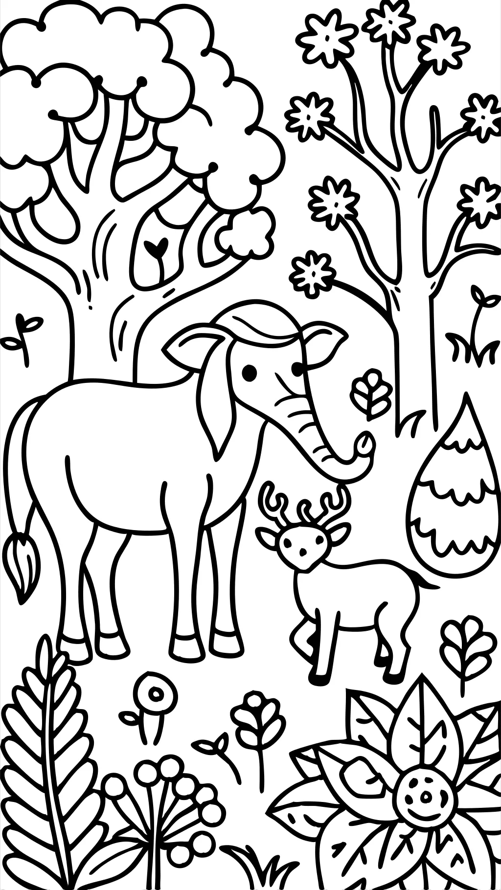 detailed coloring pages animals